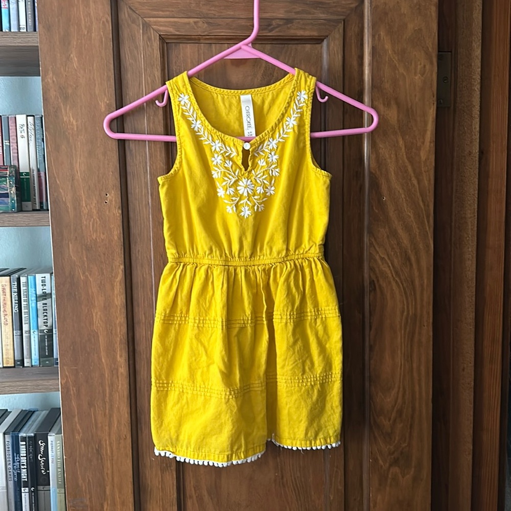 Yellow Summer Dress Girls Size 6/6x
